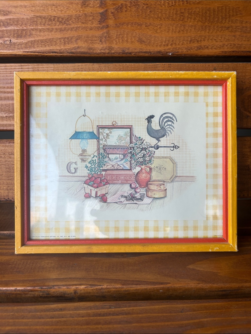 Vintage 70s still frame kitchen wall art decor
